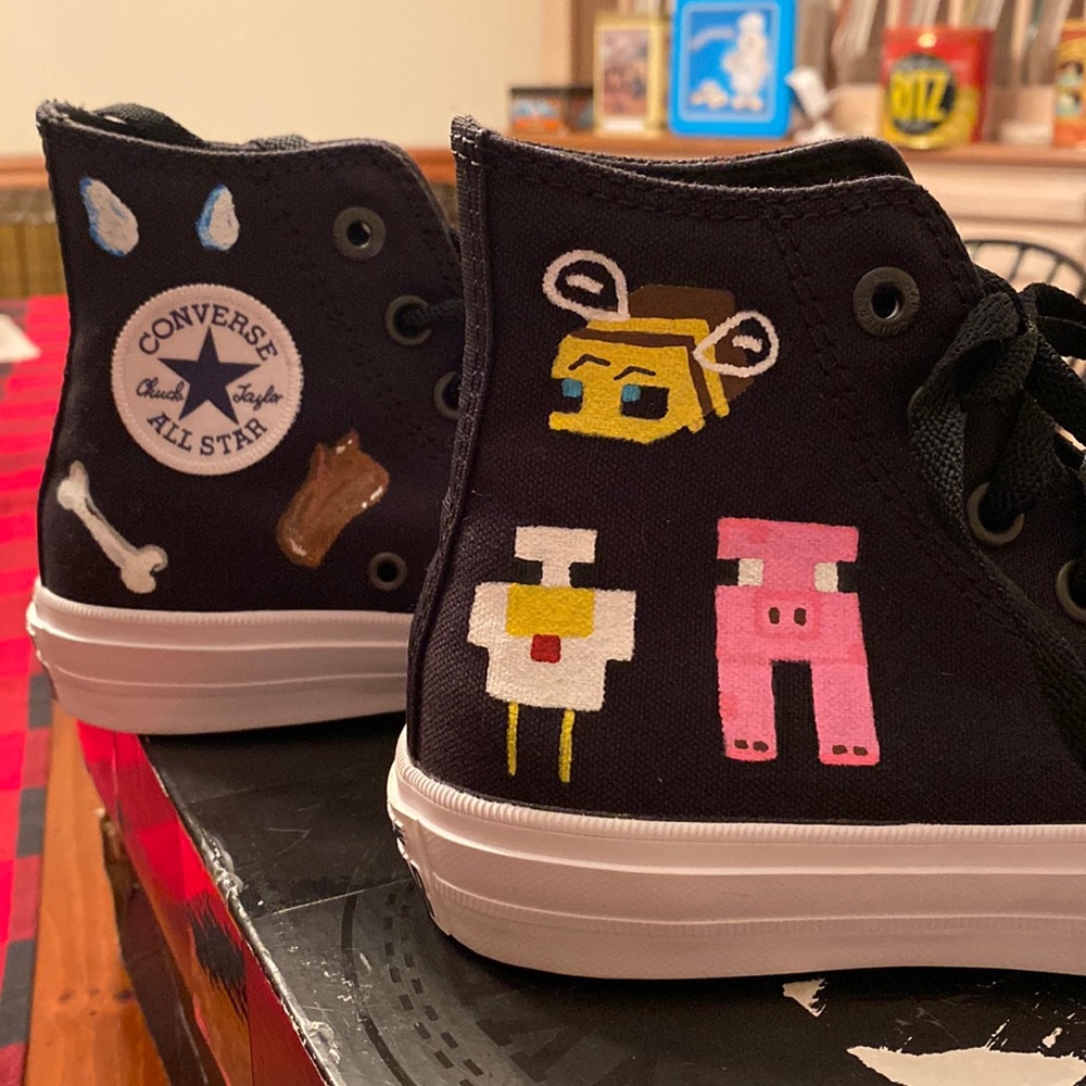 Minecraft themed Converse